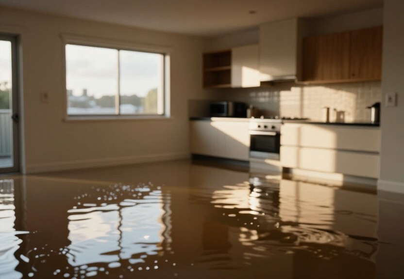 Flooded basement in Ryde before extraction